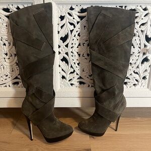 Steve Madden Green A-Jolene Boots